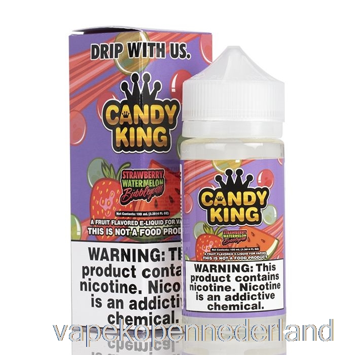 Elektronische Sigaret Vape Aardbei Watermeloen Bubblegum - Candy King - 100ml 3mg